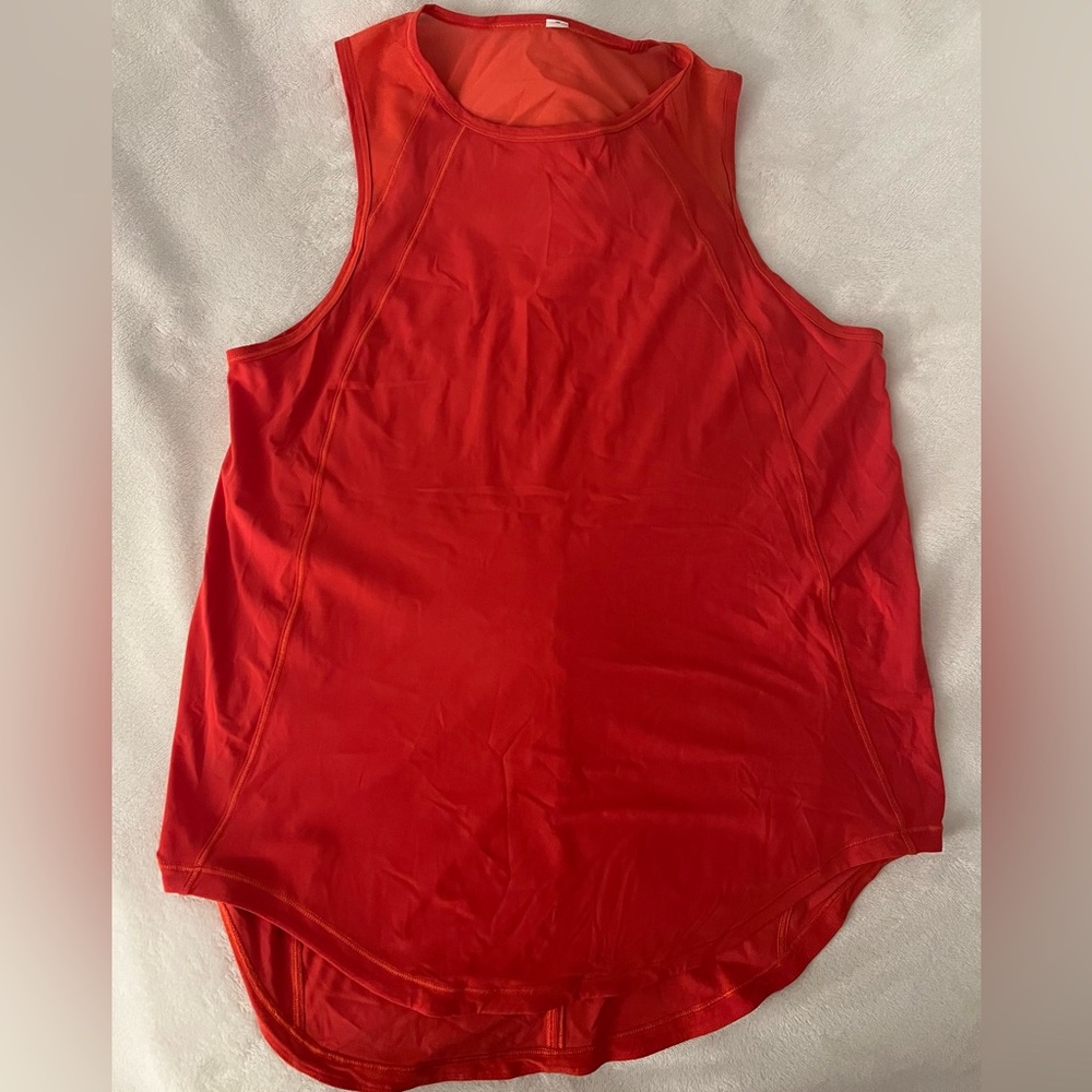 Lululemon women’s red running tank top